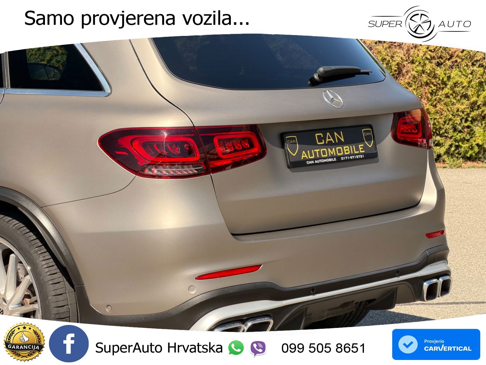 Mercedes AMG GLC 63 V8 (476 KS) 4MATIC+ MCT ACC+HEAD+4xGR SJED+360+PANO