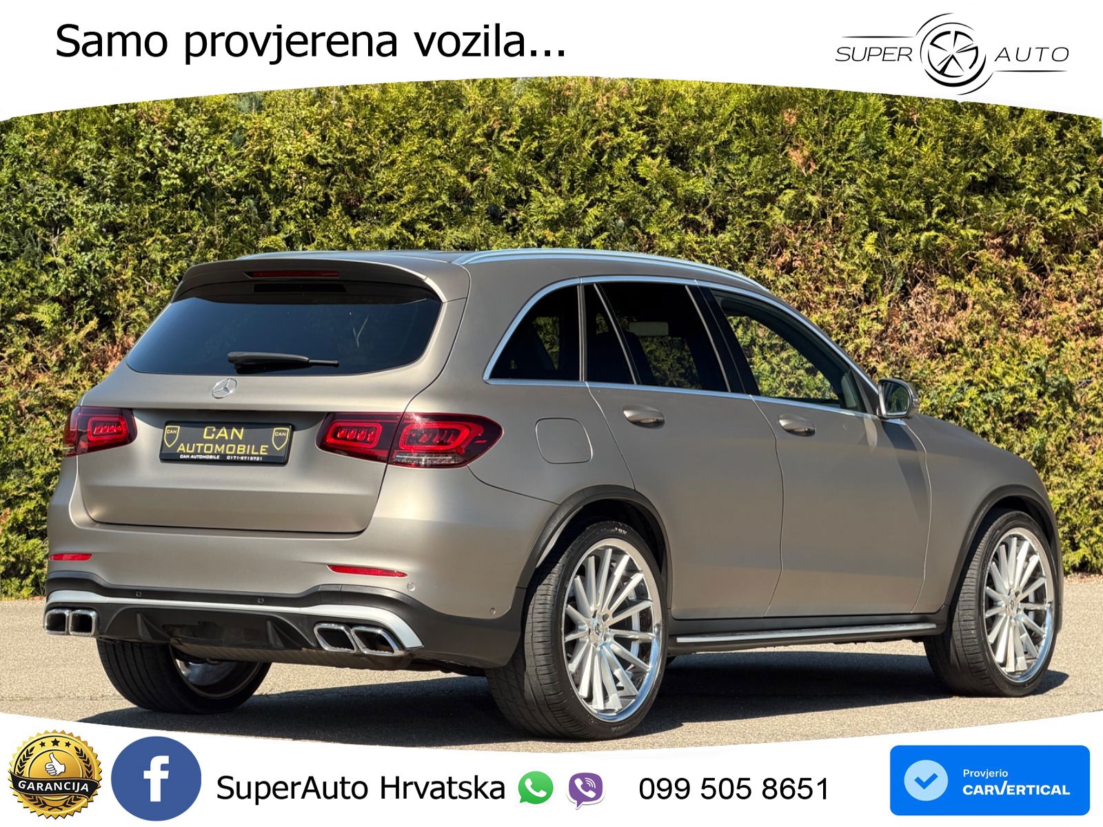 Mercedes AMG GLC 63 V8 (476 KS) 4MATIC+ MCT ACC+HEAD+4xGR SJED+360+PANO