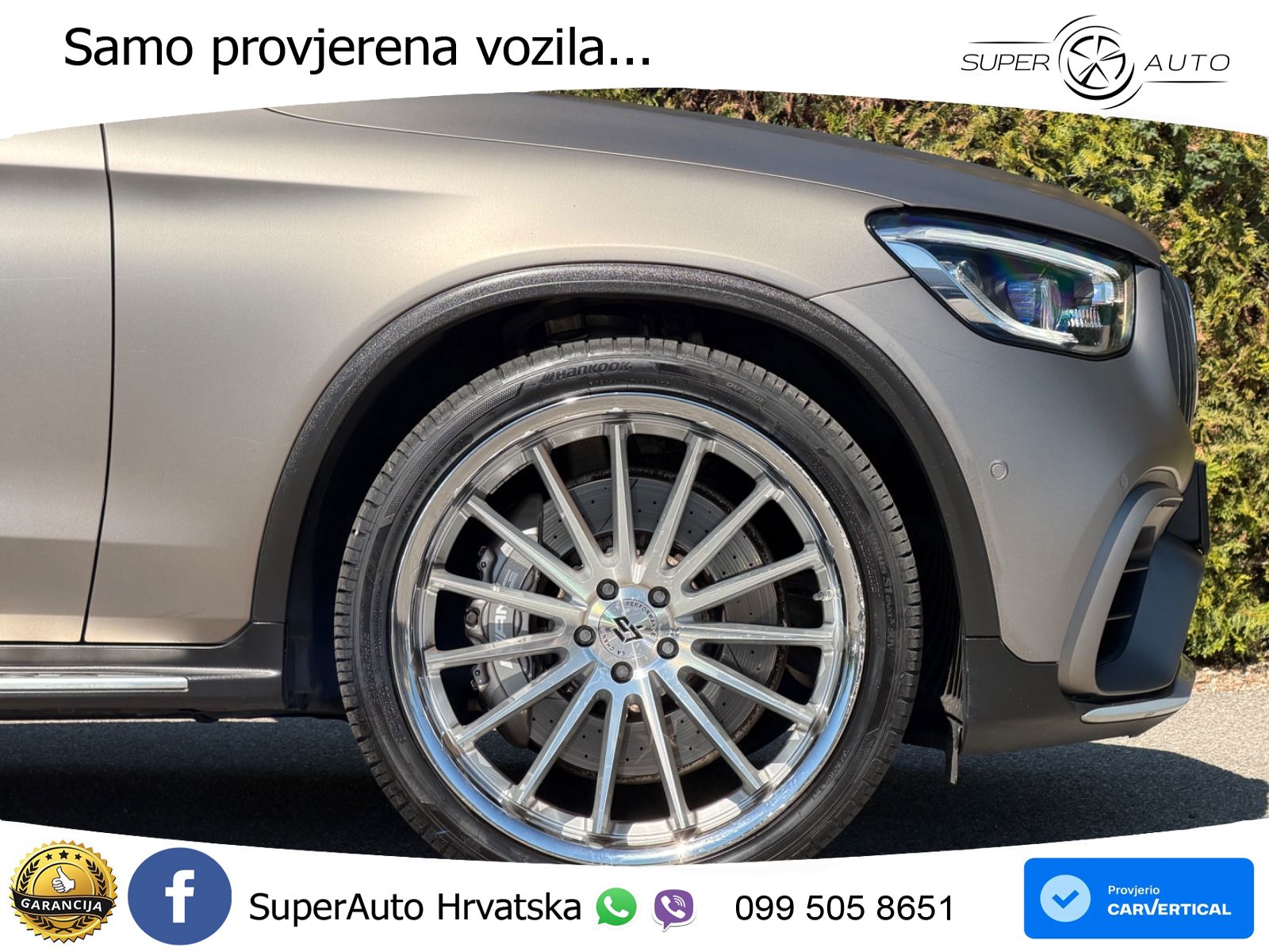 Mercedes AMG GLC 63 V8 (476 KS) 4MATIC+ MCT ACC+HEAD+4xGR SJED+360+PANO
