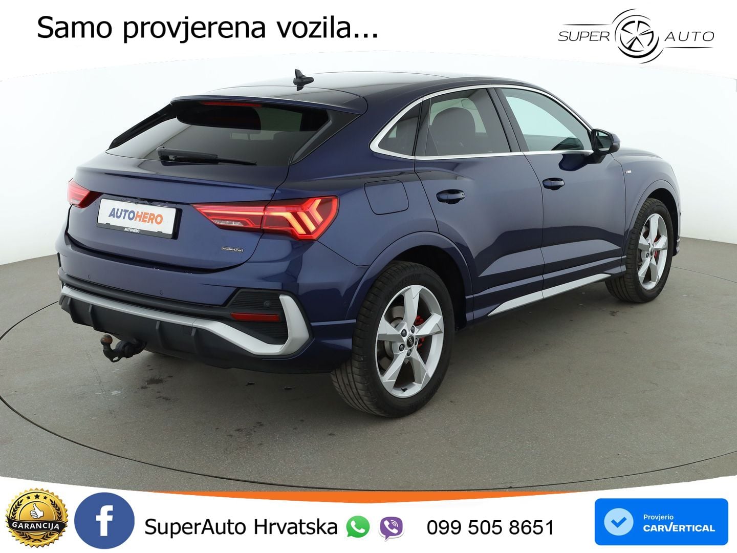 Audi Q3 Sportback 45 TFSI (245 KS) quattro S tronic S line LED+GR SJED+ACC