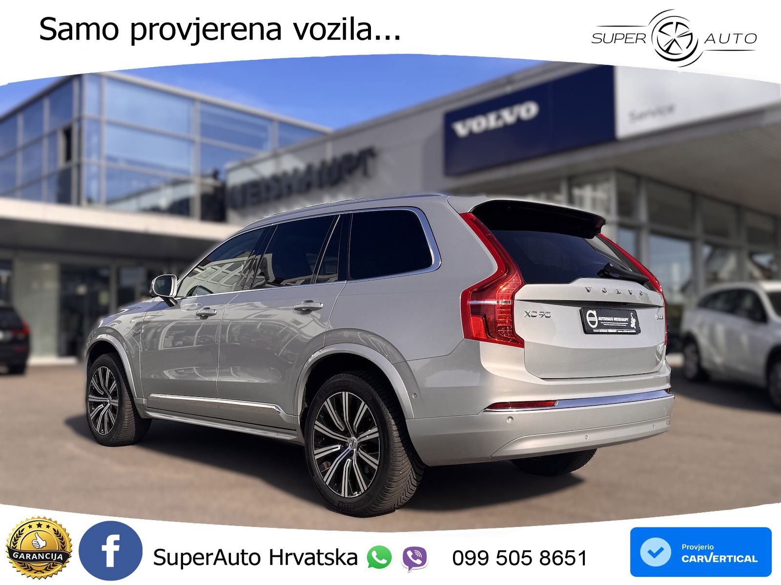 Volvo XC90 2.0 B5 Diesel AWD Automatic ACC+GR SJED+360+PANO
