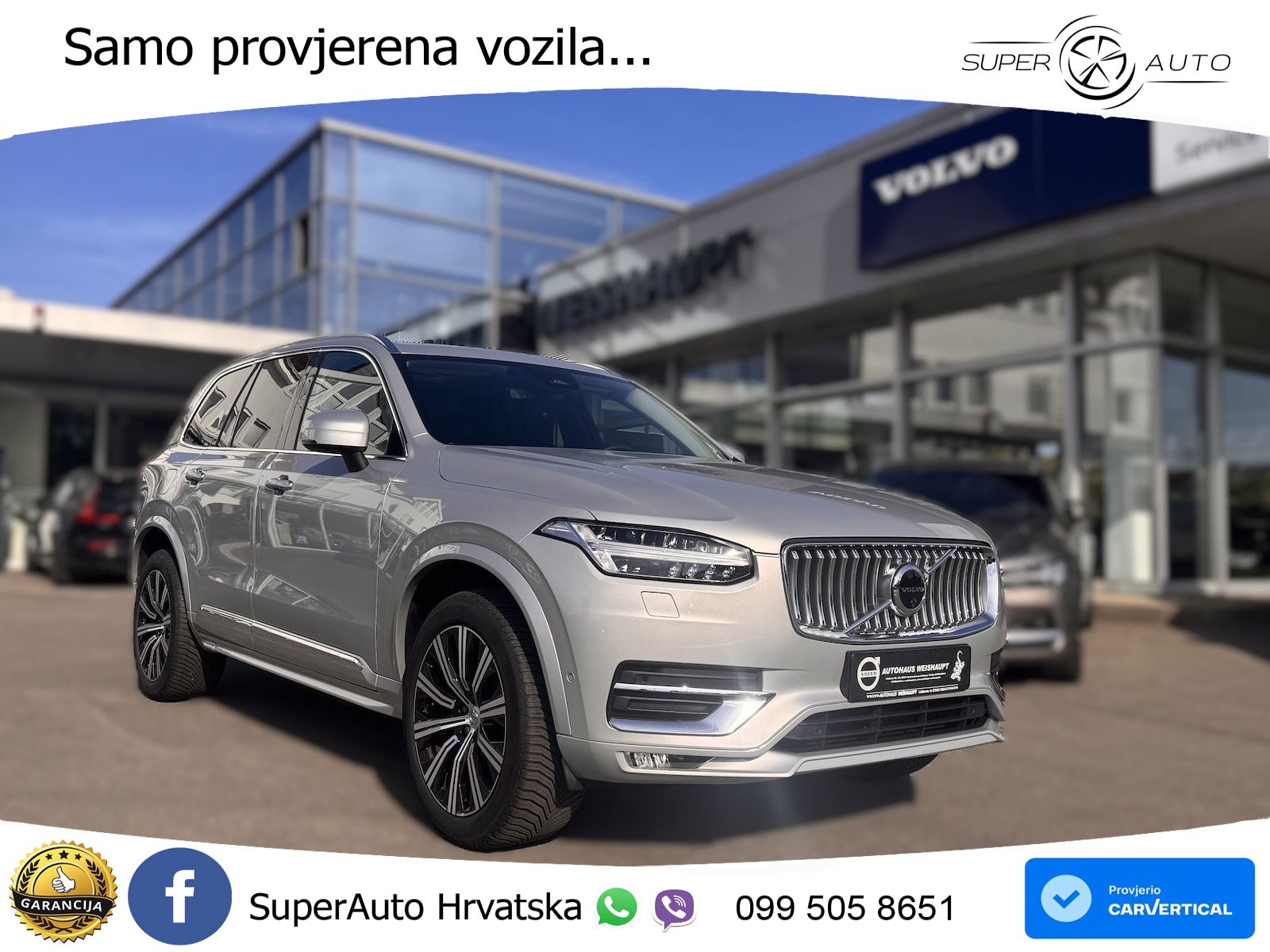 Volvo XC90 2.0 B5 Diesel AWD Automatic ACC+GR SJED+360+PANO