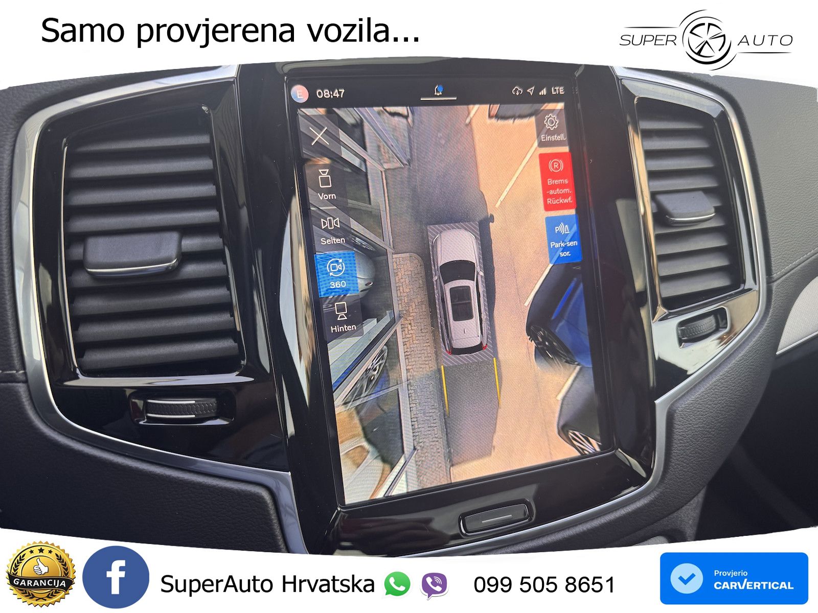 Volvo XC90 2.0 B5 Diesel AWD Automatic ACC+GR SJED+360+PANO