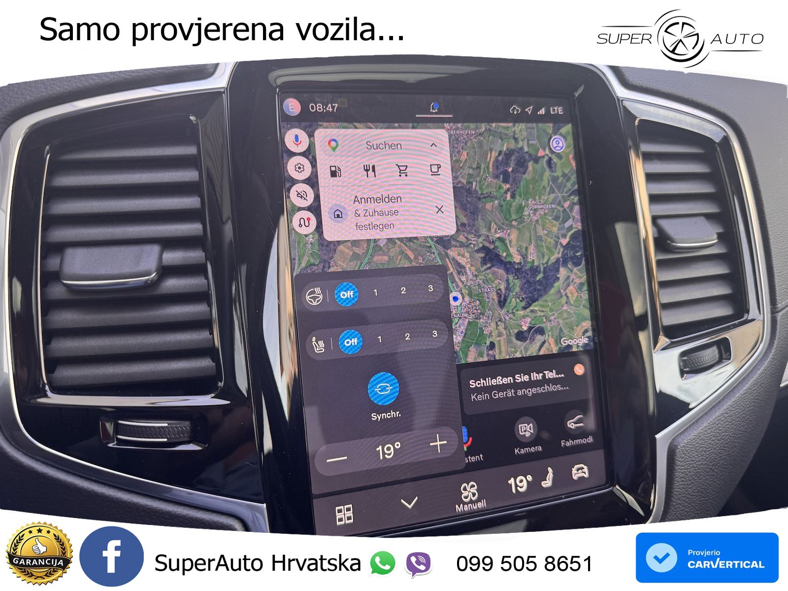 Volvo XC90 2.0 B5 Diesel AWD Automatic ACC+GR SJED+360+PANO