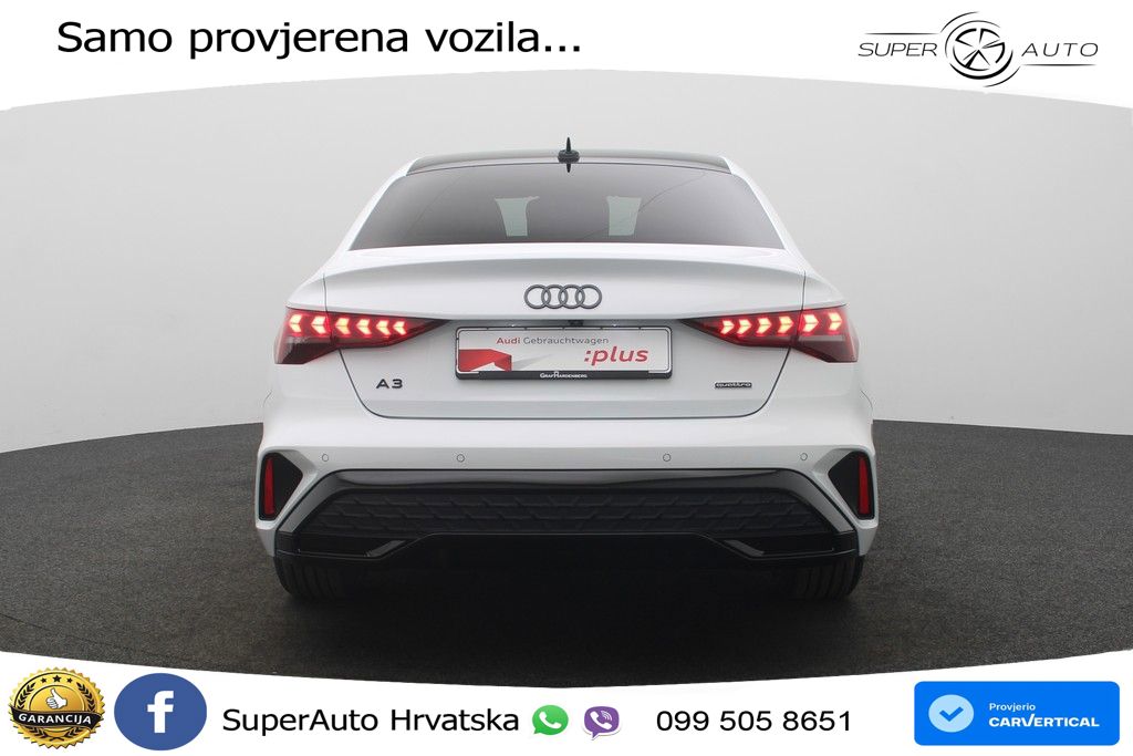 Audi A3 Limuzina 40 TFSI (204 KS) quattro S tronic S line LED+GR SJED+ACC
