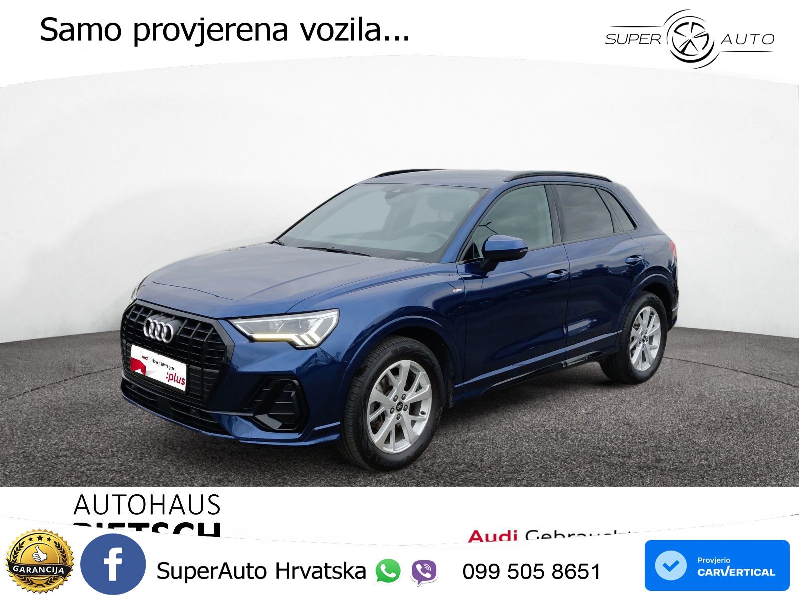 Audi Q3 35 TFSI (150 KS) S tronic S line LED+GR SJED+ACC