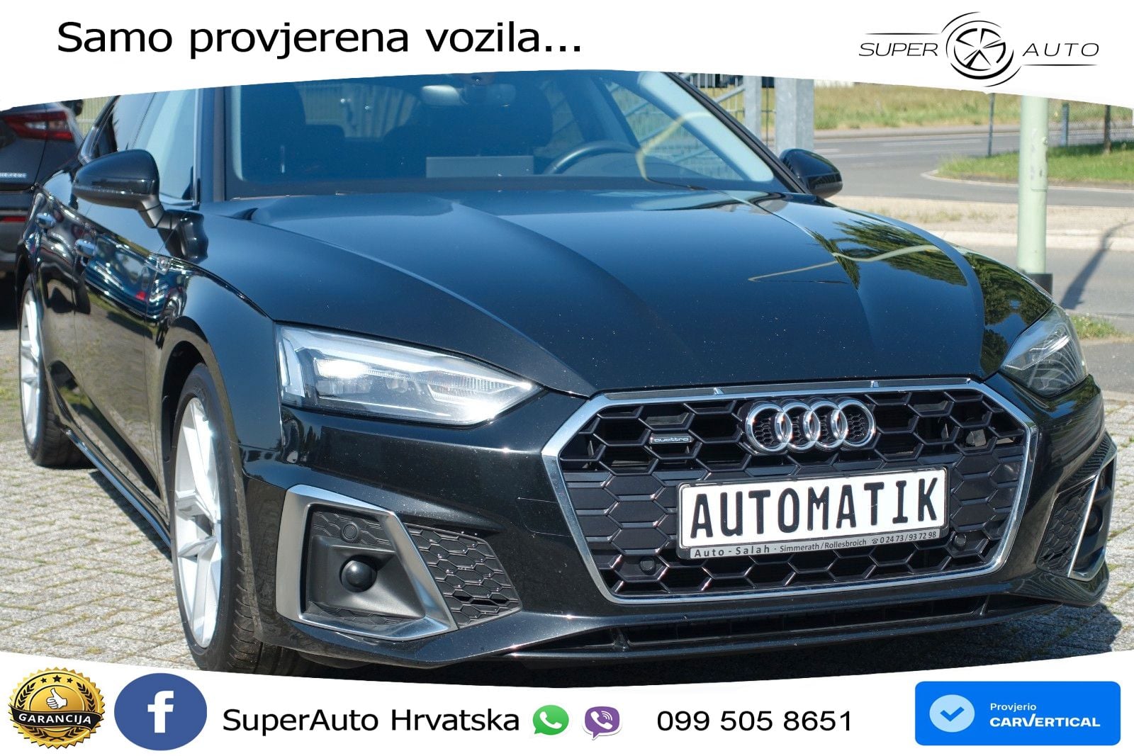 Audi A5 Sportback 40 TDI (204 KS) quattro S tronic S line LED+GR SJED+ACC