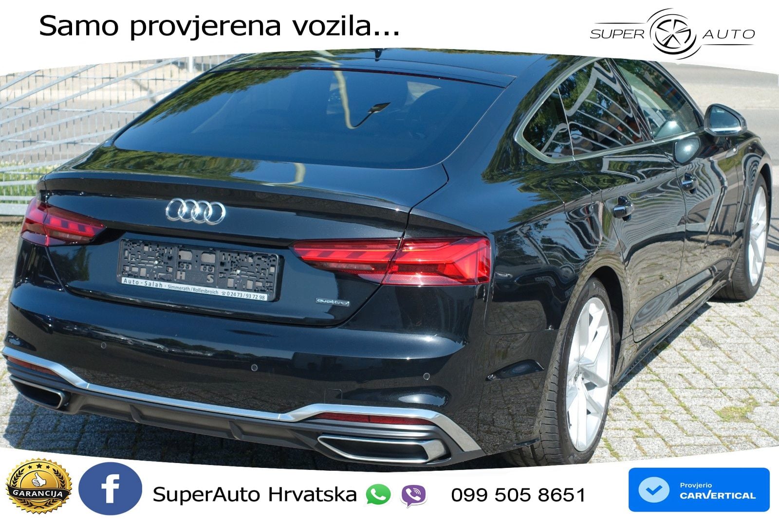Audi A5 Sportback 40 TDI (204 KS) quattro S tronic S line LED+GR SJED+ACC