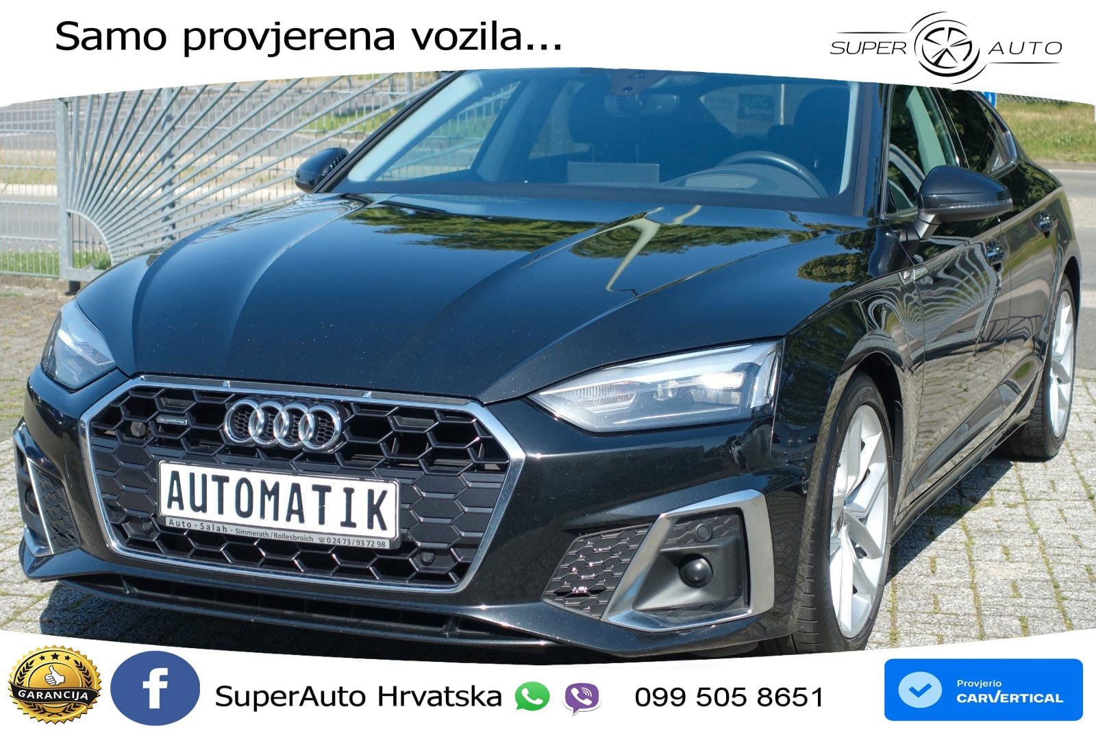 Audi A5 Sportback 40 TDI (204 KS) quattro S tronic S line LED+GR SJED+ACC