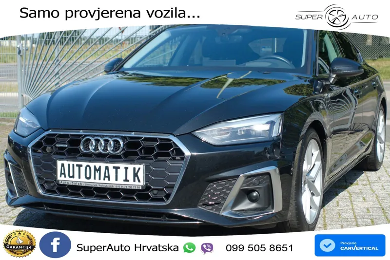 Audi A5 Sportback 40 TDI (204 KS) quattro S tronic S line LED+GR SJED+ACC