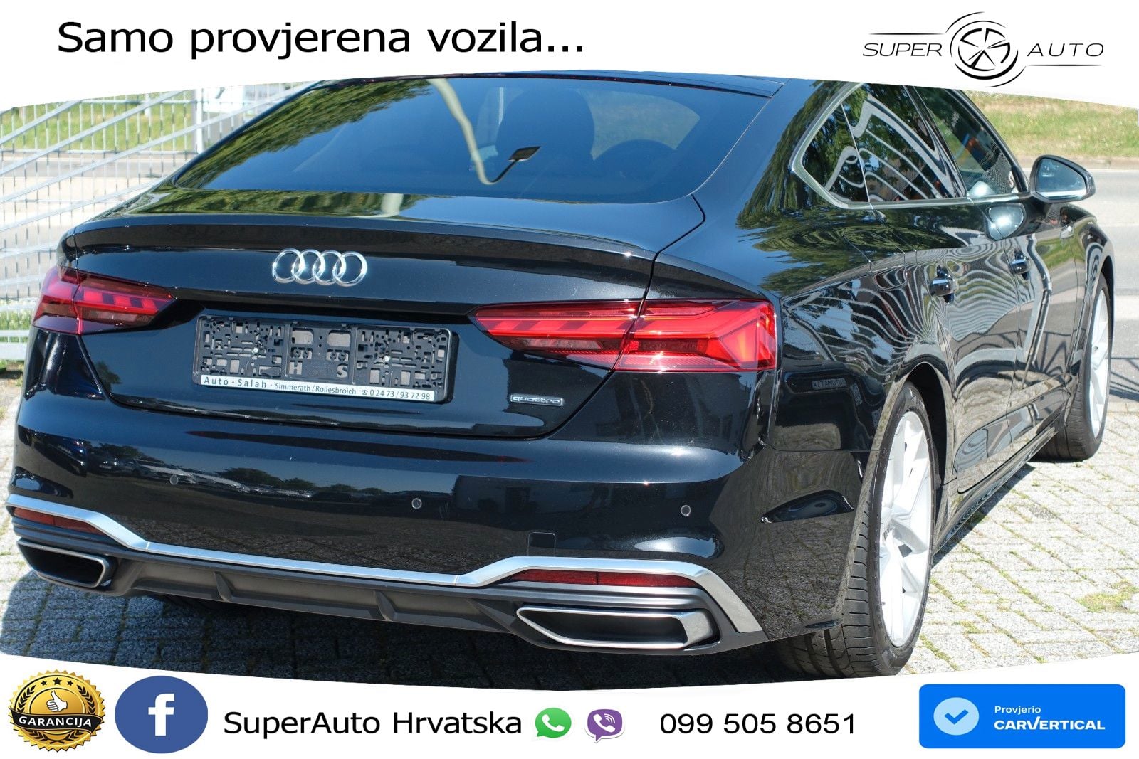 Audi A5 Sportback 40 TDI (204 KS) quattro S tronic S line LED+GR SJED+ACC