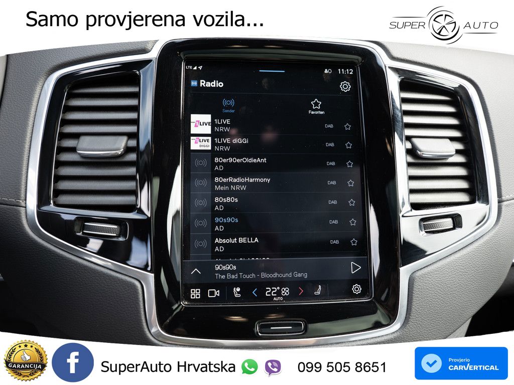 Volvo XC90 2.0 B5 Diesel AWD Automatic ZRAČNI+ACC+GR SJED+KAM+PANO