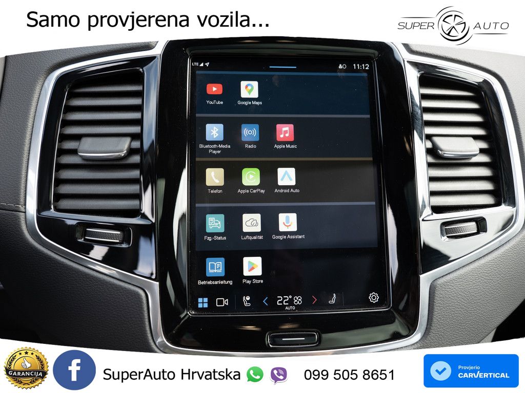Volvo XC90 2.0 B5 Diesel AWD Automatic ZRAČNI+ACC+GR SJED+KAM+PANO