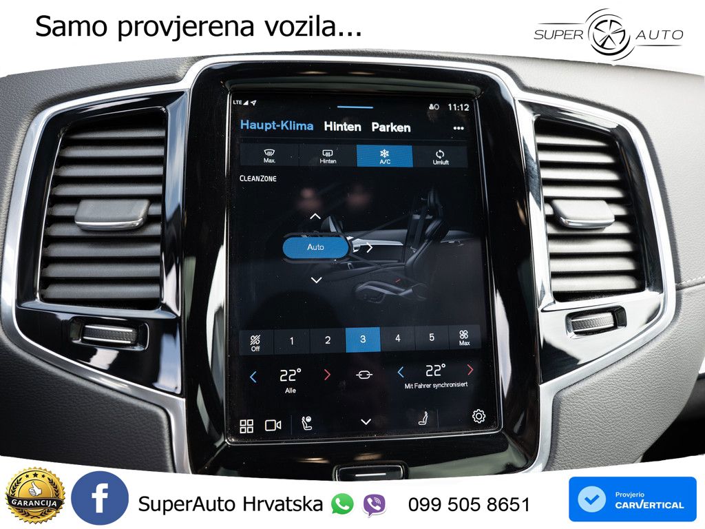 Volvo XC90 2.0 B5 Diesel AWD Automatic ZRAČNI+ACC+GR SJED+KAM+PANO