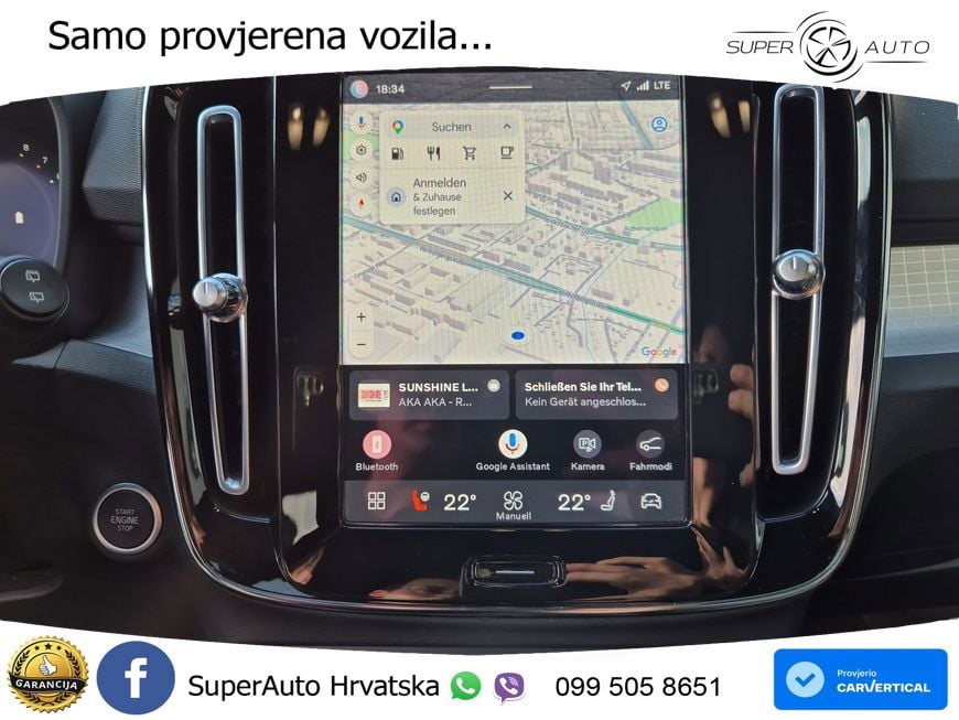 Volvo XC40 2.0 B3 163 KS Automatic LED+GR SJED+ACC
