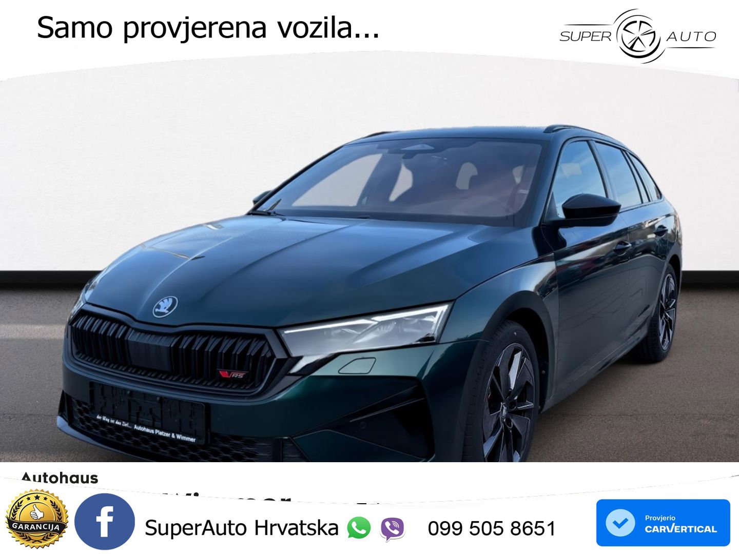 Škoda Octavia Combi RS 2.0 TSI (265 KS) DSG MATRIX+GR SJED+KAM