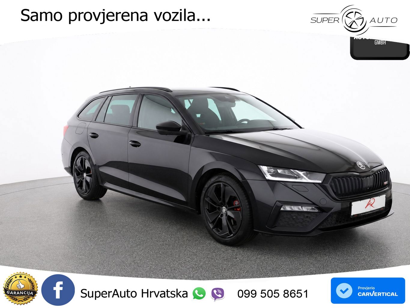 Škoda Octavia Combi RS 2.0 TDI (200 KS) 4x4 DSG LED+GR SJED+ACC