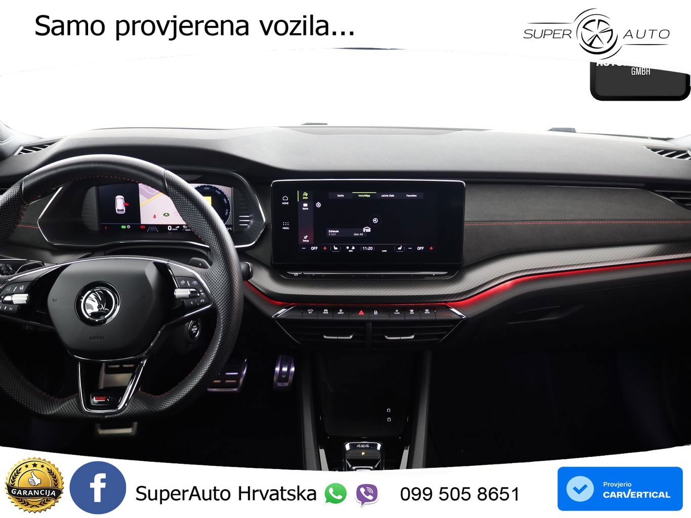 Škoda Octavia Combi RS 2.0 TDI (200 KS) 4x4 DSG LED+GR SJED+ACC