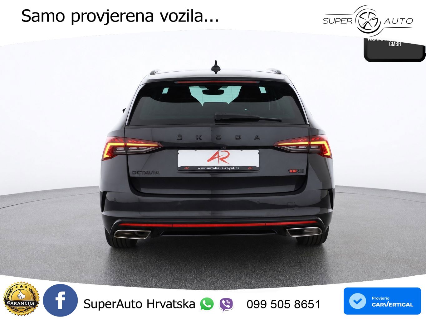 Škoda Octavia Combi RS 2.0 TDI (200 KS) 4x4 DSG LED+GR SJED+ACC