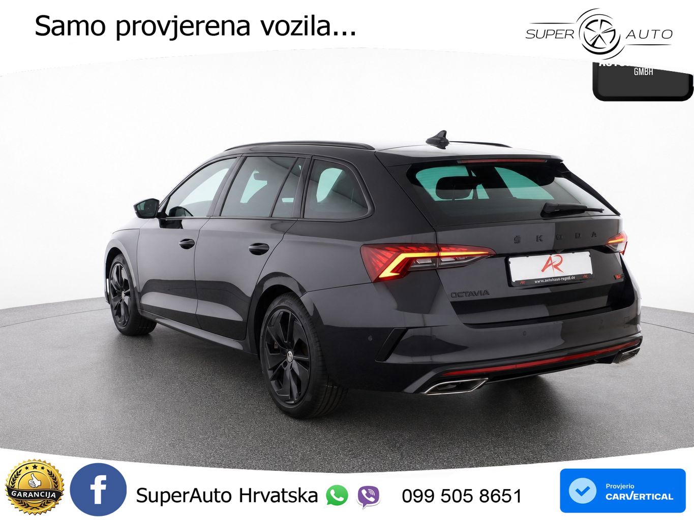 Škoda Octavia Combi RS 2.0 TDI (200 KS) 4x4 DSG LED+GR SJED+ACC
