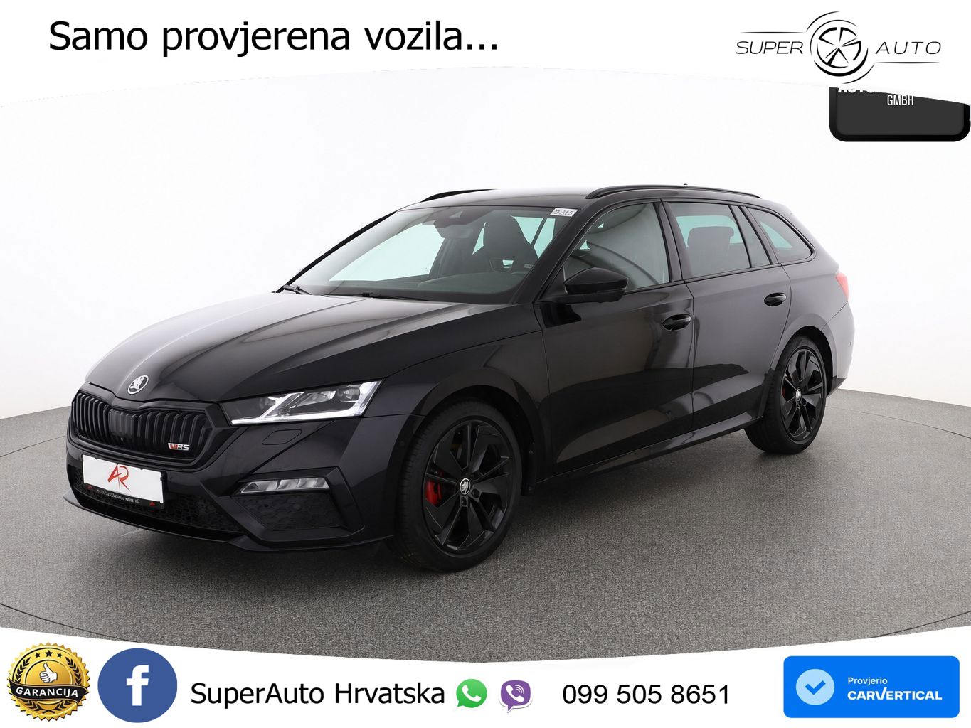 Škoda Octavia Combi RS 2.0 TDI (200 KS) 4x4 DSG LED+GR SJED+ACC