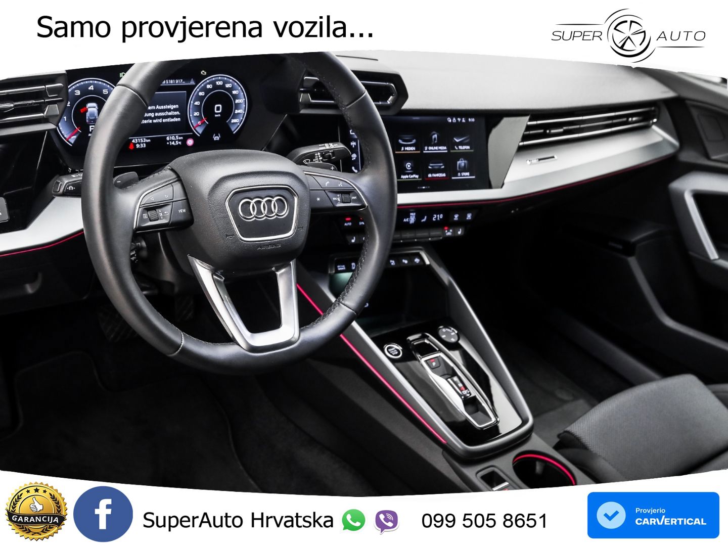Audi A3 35 TFSI (150 KS) S tronic S line LED+GR SJED+ACC