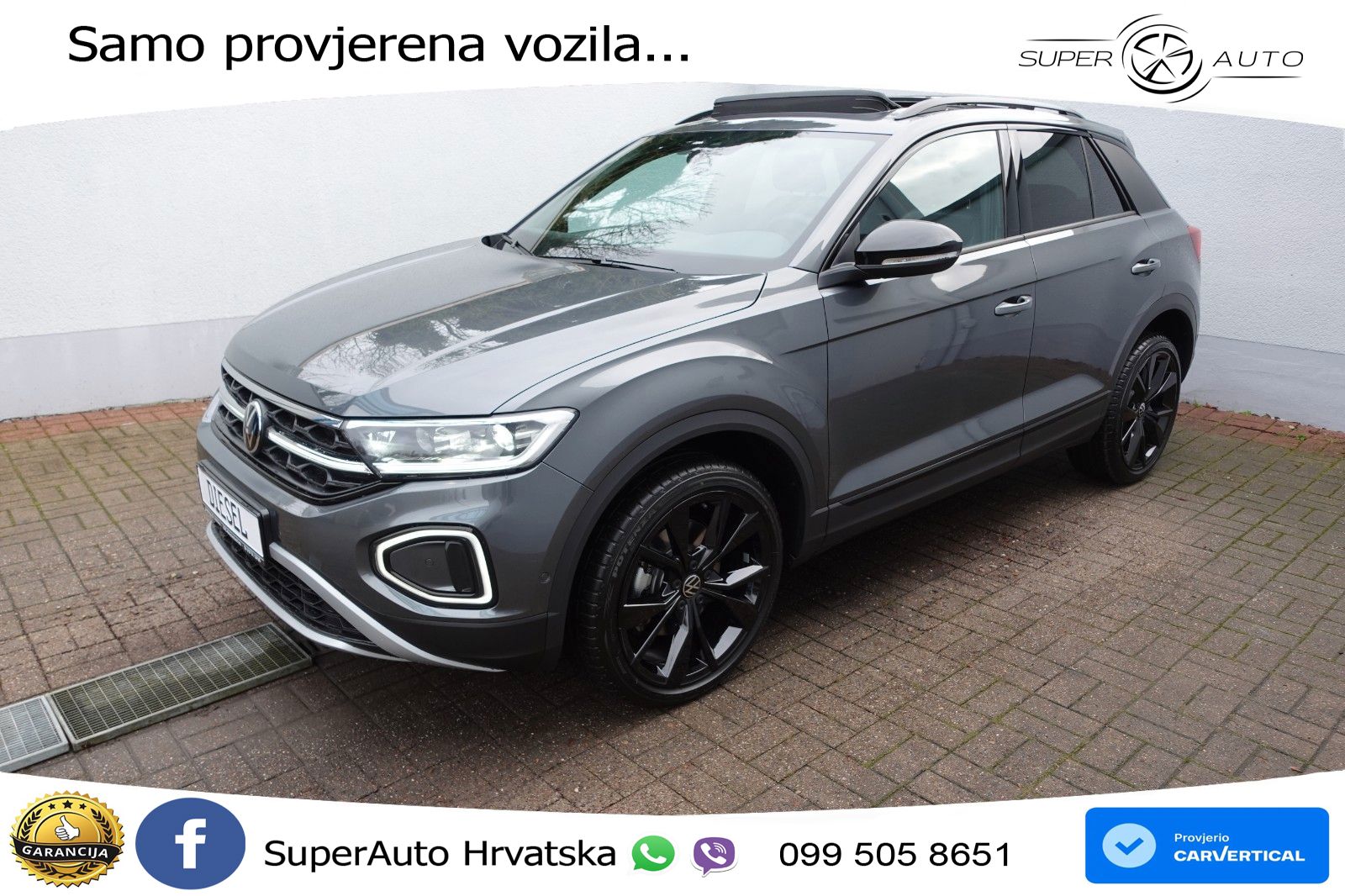 Volkswagen T-Roc I 2.0 TDI (150 KS) DSG MATRIX+GR SJED+KAM