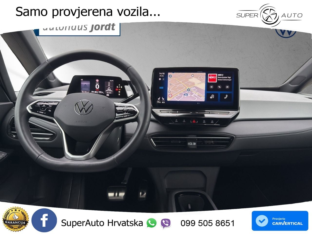 Volkswagen ID.3 Pro 62 kWh (204 KS) LED+GR SJED+ACC