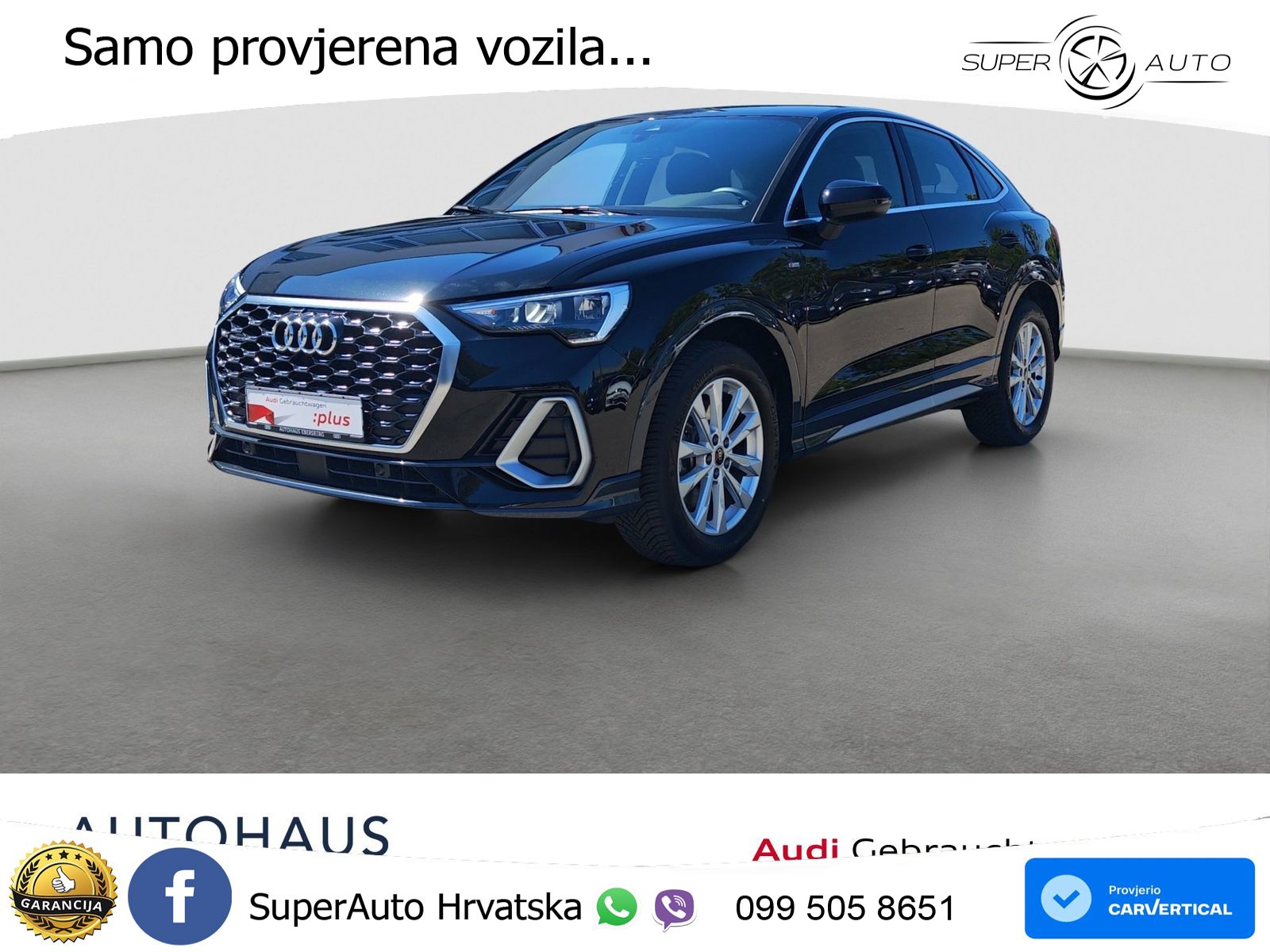 Audi Q3 II Sportback 40 TFSI (190 KS) quattro S tronic S line LED+GR SJED+ACC