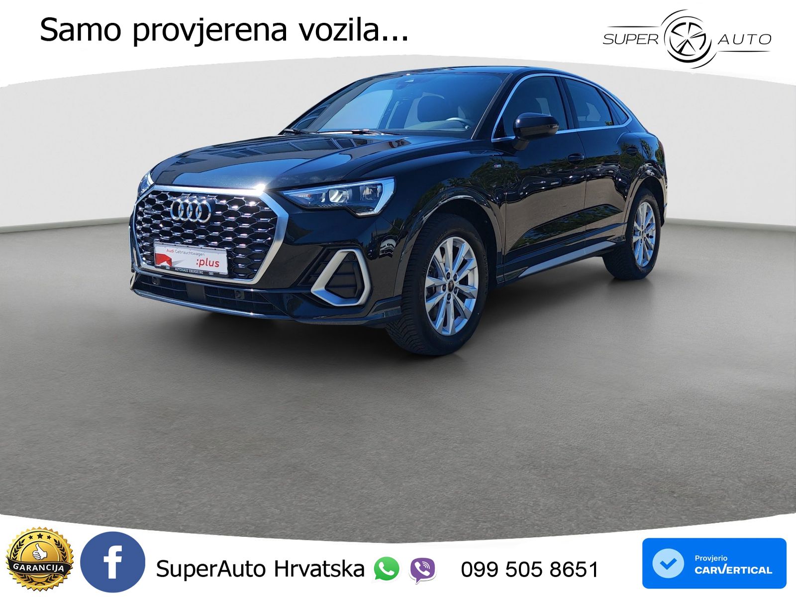 Audi Q3 II Sportback 40 TFSI (190 KS) quattro S tronic S line LED+GR SJED+ACC