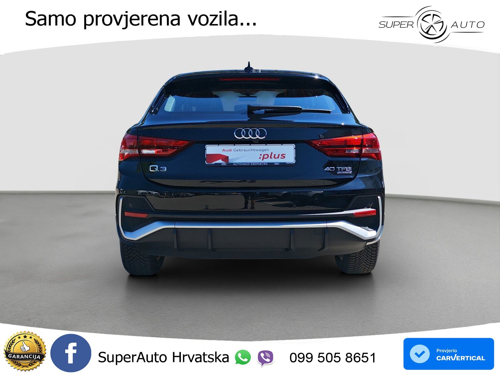 Audi Q3 II Sportback 40 TFSI (190 KS) quattro S tronic S line LED+GR SJED+ACC