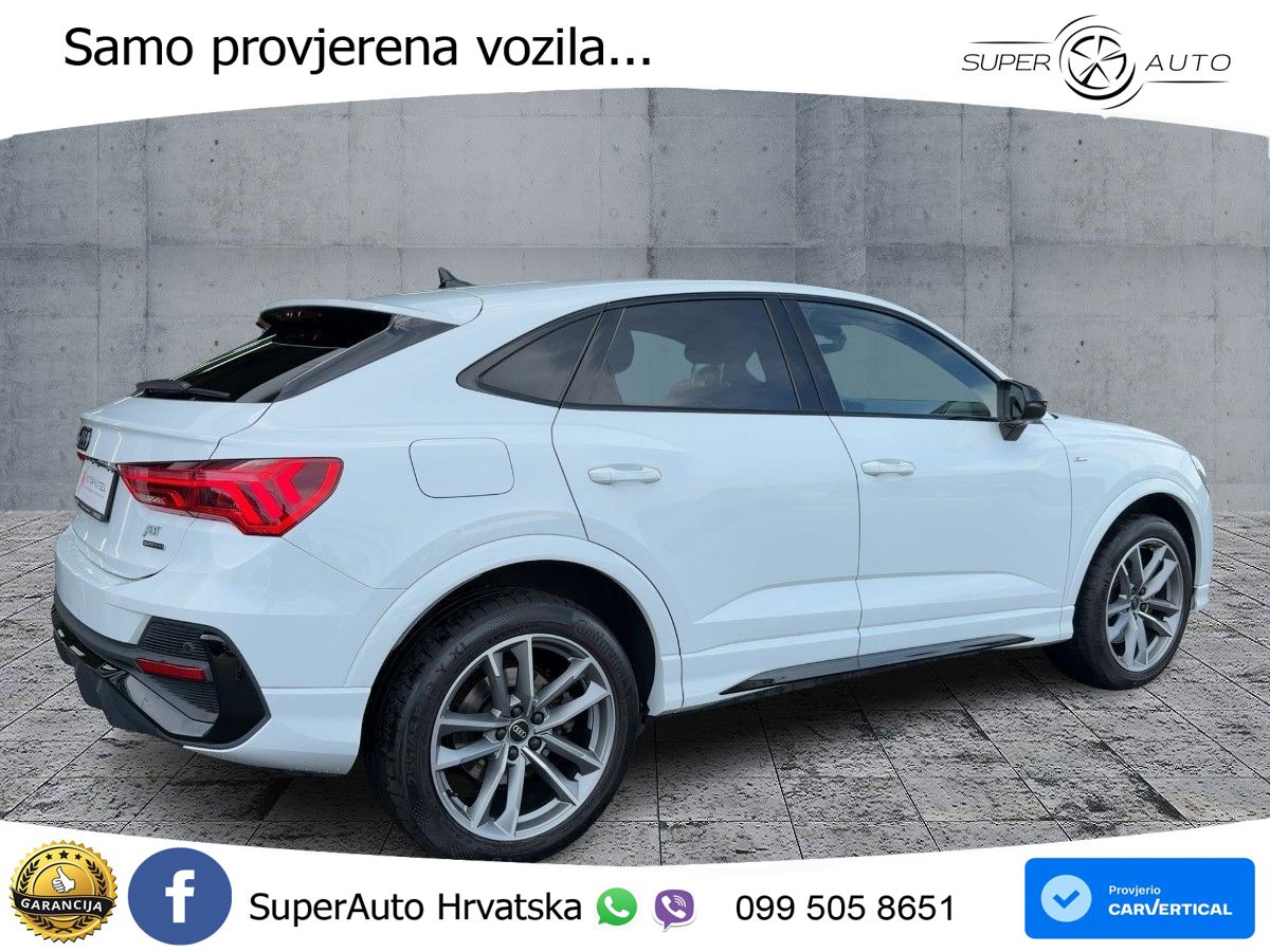 Audi Q3 II Sportback 45 TFSI (245 KS) quattro S tronic S line MATRIX+GR SJED+KAM