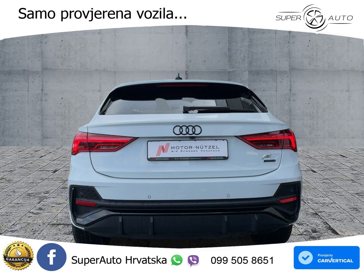 Audi Q3 II Sportback 45 TFSI (245 KS) quattro S tronic S line MATRIX+GR SJED+KAM