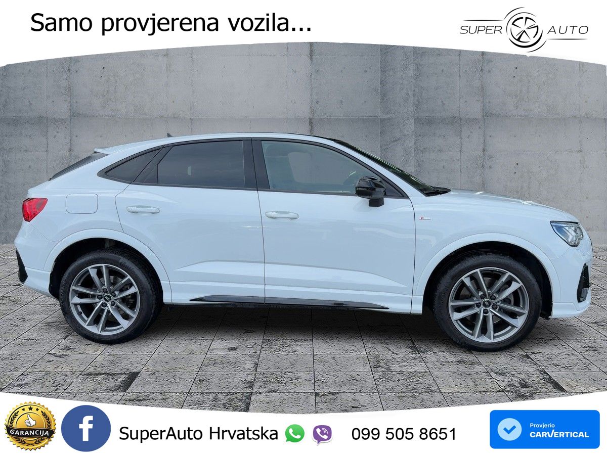 Audi Q3 II Sportback 45 TFSI (245 KS) quattro S tronic S line MATRIX+GR SJED+KAM