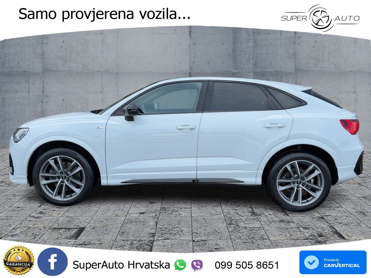 Audi Q3 II Sportback 45 TFSI (245 KS) quattro S tronic S line MATRIX+GR SJED+KAM