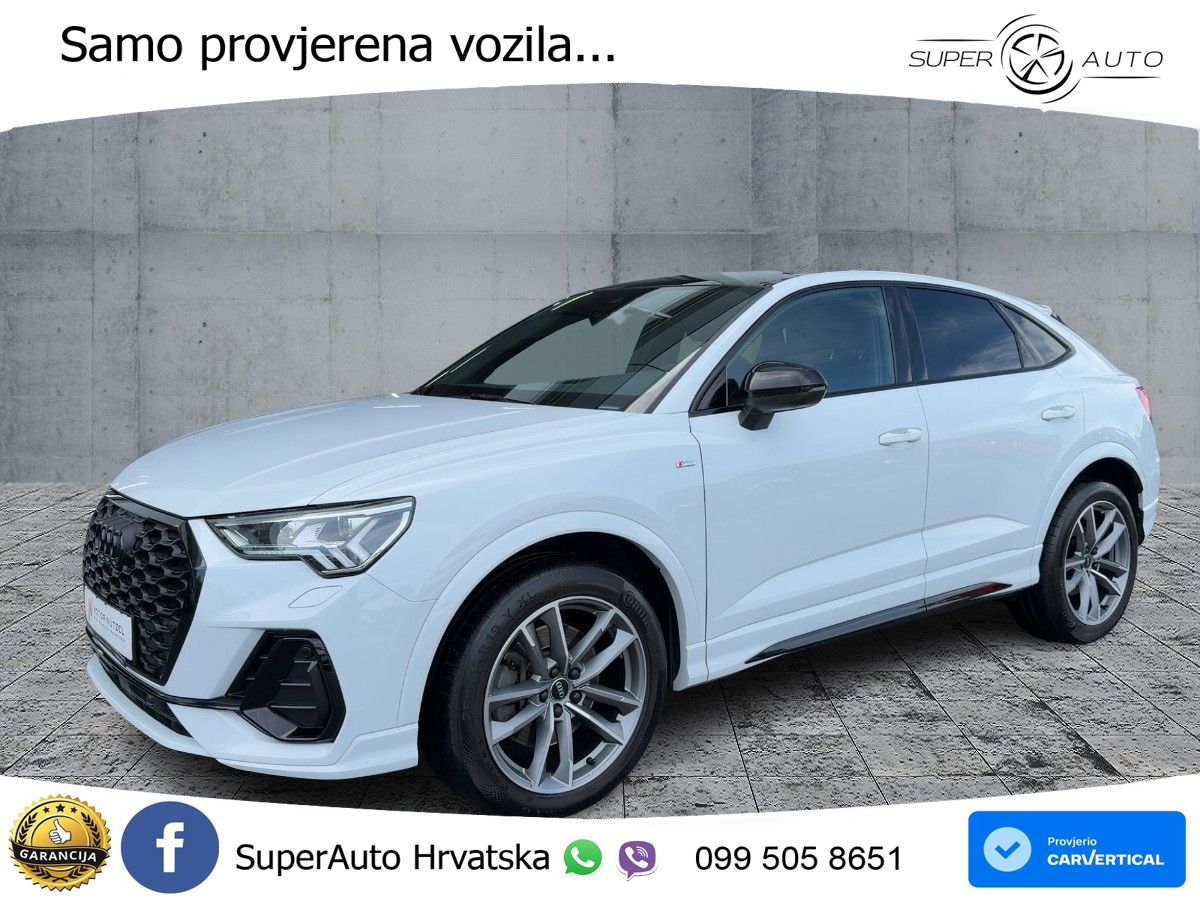 Audi Q3 II Sportback 45 TFSI (245 KS) quattro S tronic S line MATRIX+GR SJED+KAM