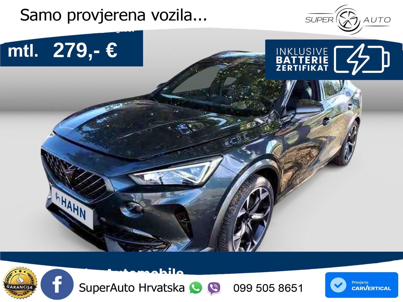 Cupra Formentor 1.4 TSI (245 KS) e-Hybrid DSG VZ LED+GR SJED+ACC