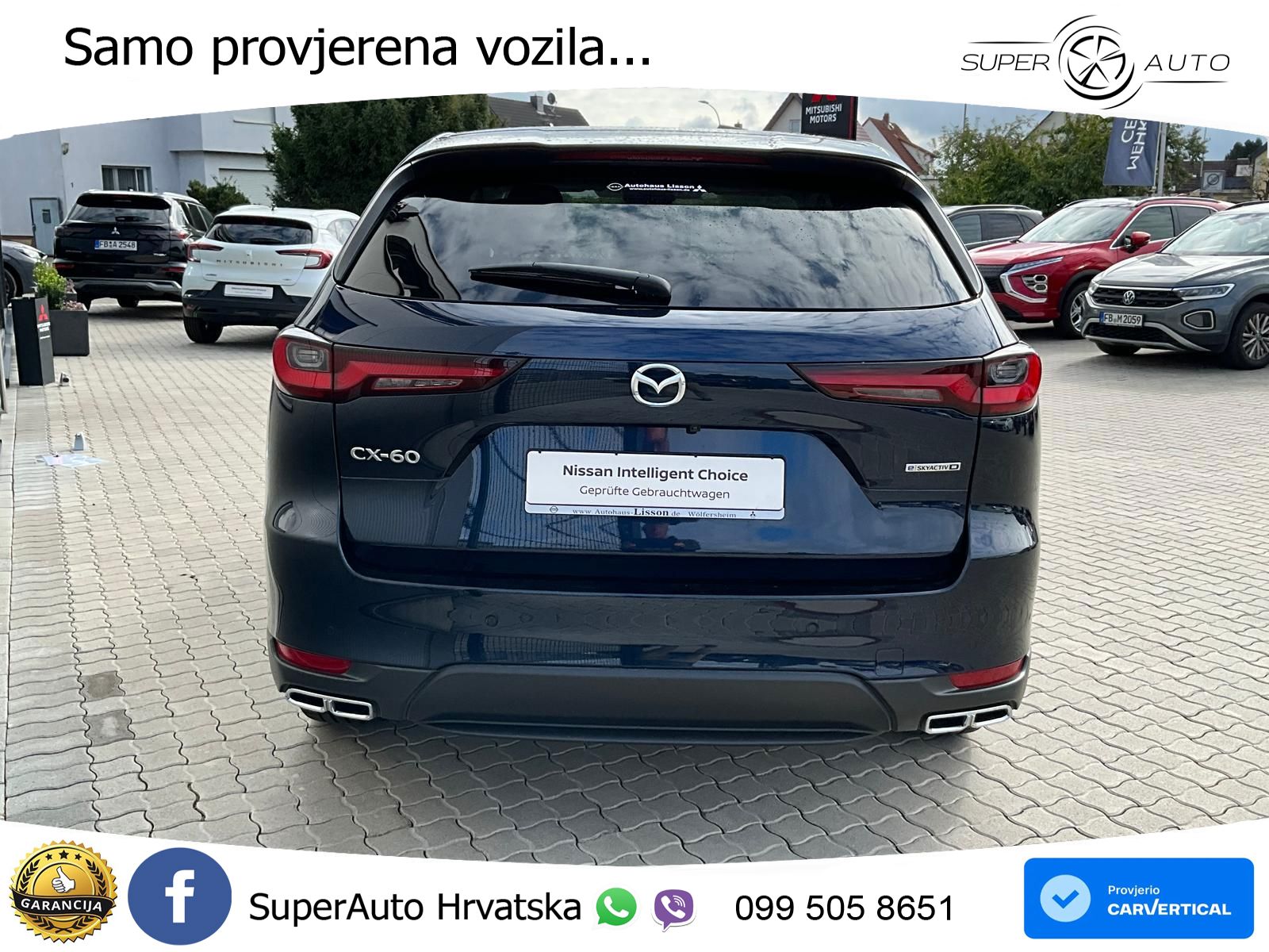 Mazda CX-60 3.3 e-Skyactiv D (200 KS) Automatic LED+GR SJED+ACC
