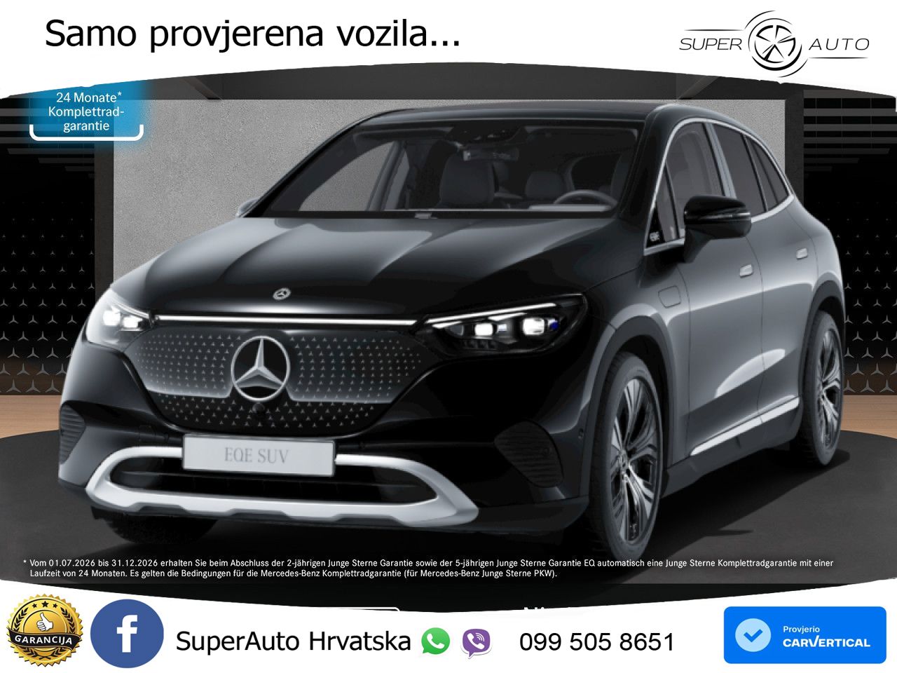 Mercedes EQE SUV 350+ 105 kWh (320 KS) ACC+GR SJED+360+PANO