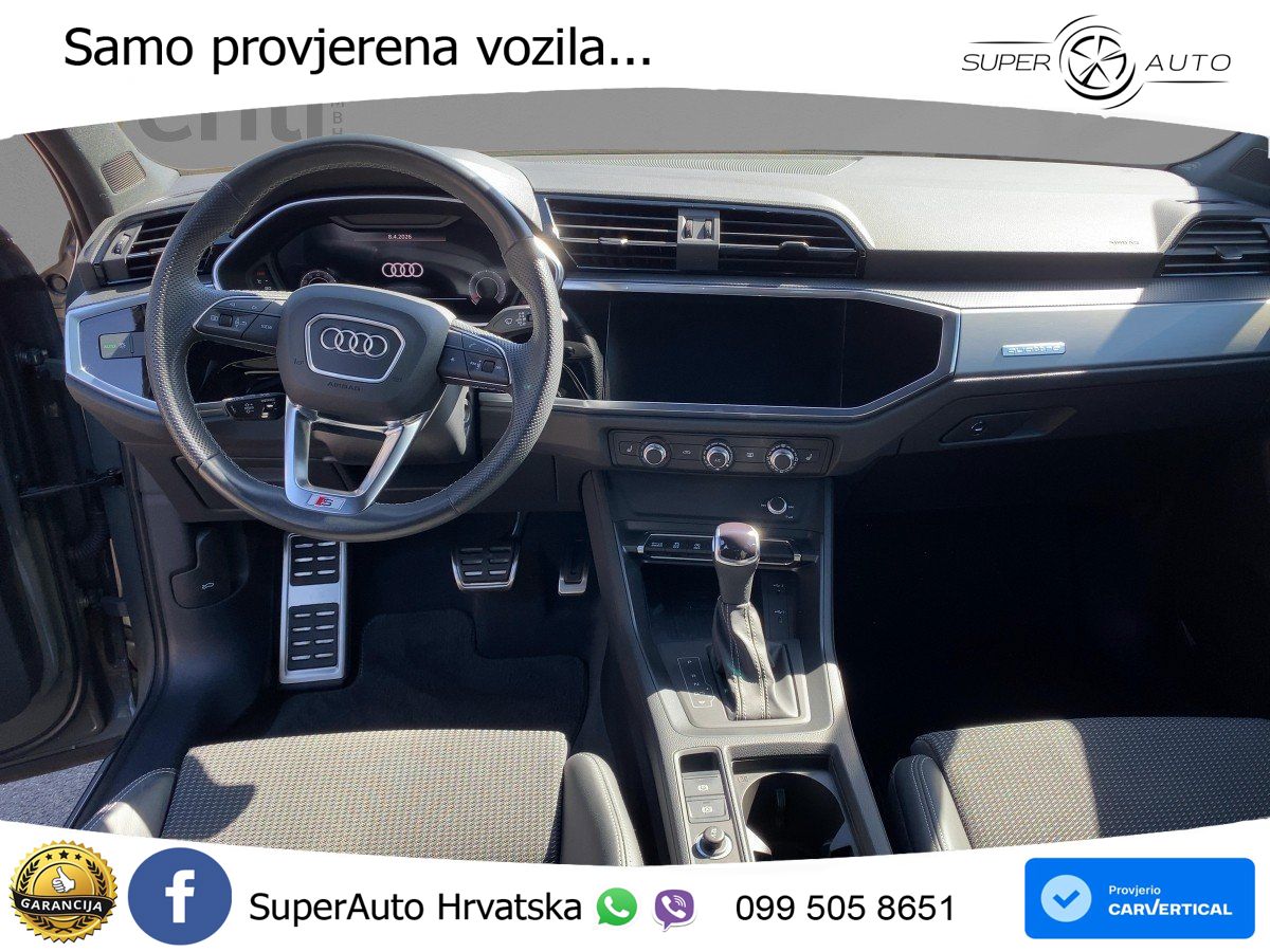 Audi Q3 II Sportback 40 TFSI (190 KS) quattro S tronic S line LED+GR SJED+ACC