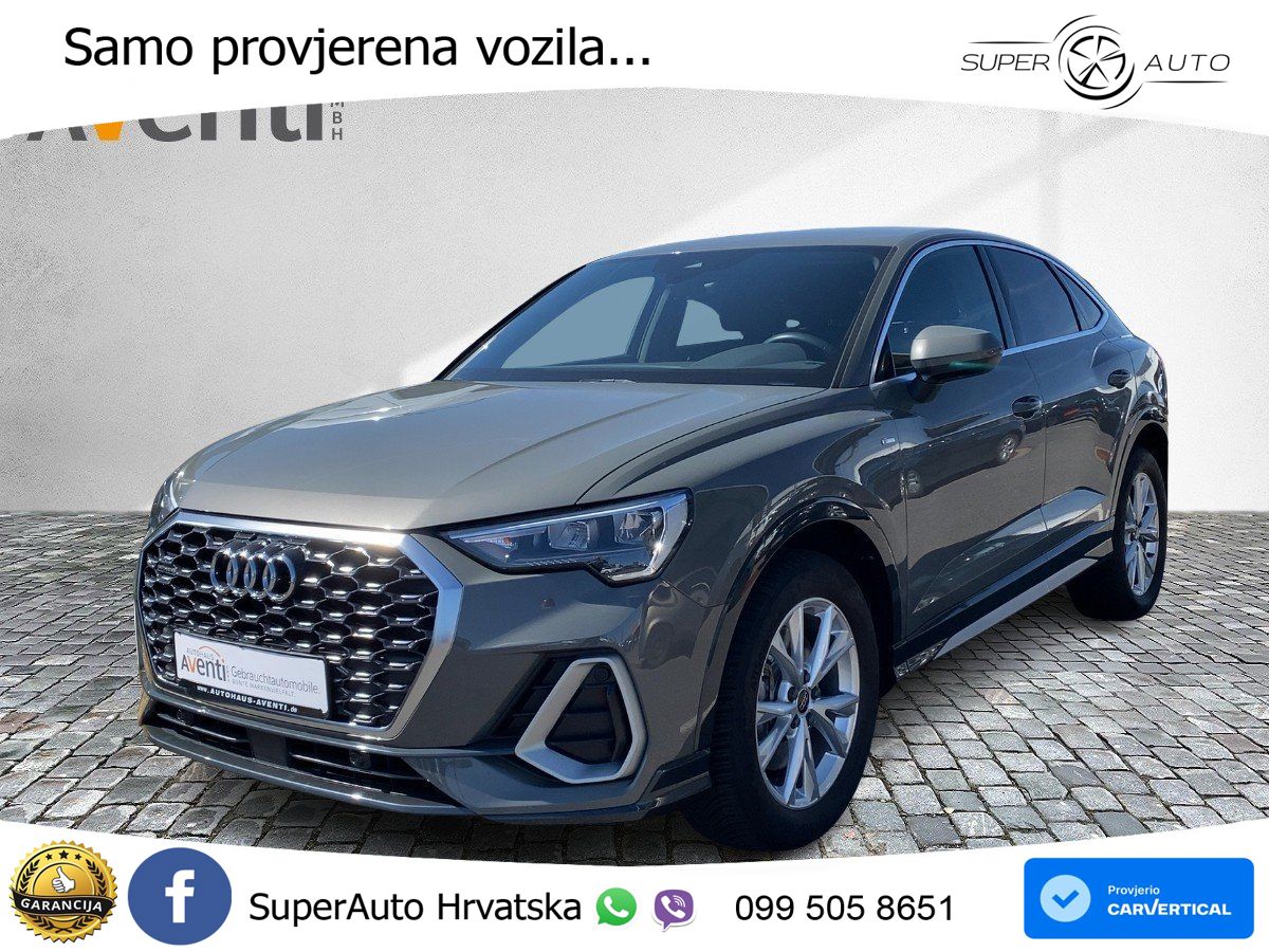 Audi Q3 II Sportback 40 TFSI (190 KS) quattro S tronic S line LED+GR SJED+ACC