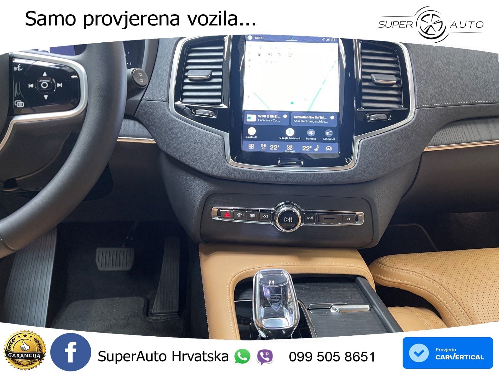 Volvo XC90 2.0 B5 Diesel AWD Automatic ZRAČNI+ACC+GR SJED+KAM+PANO