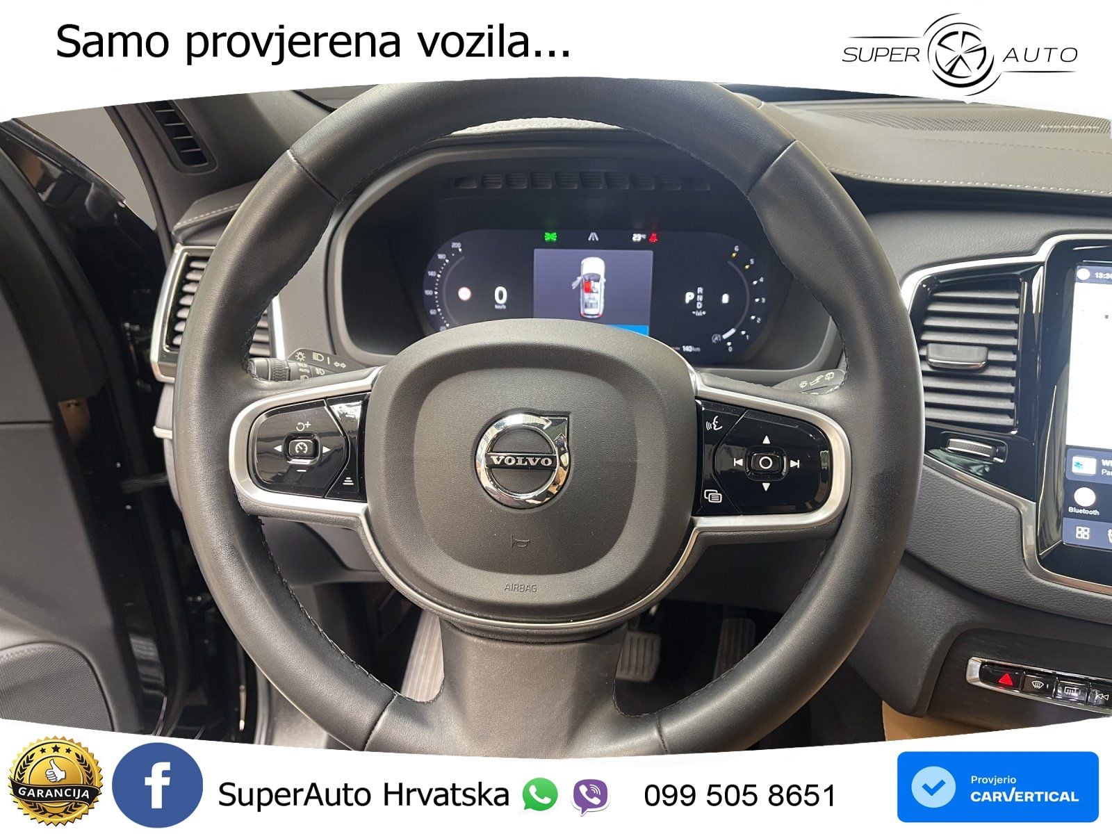 Volvo XC90 2.0 B5 Diesel AWD Automatic ZRAČNI+ACC+GR SJED+KAM+PANO
