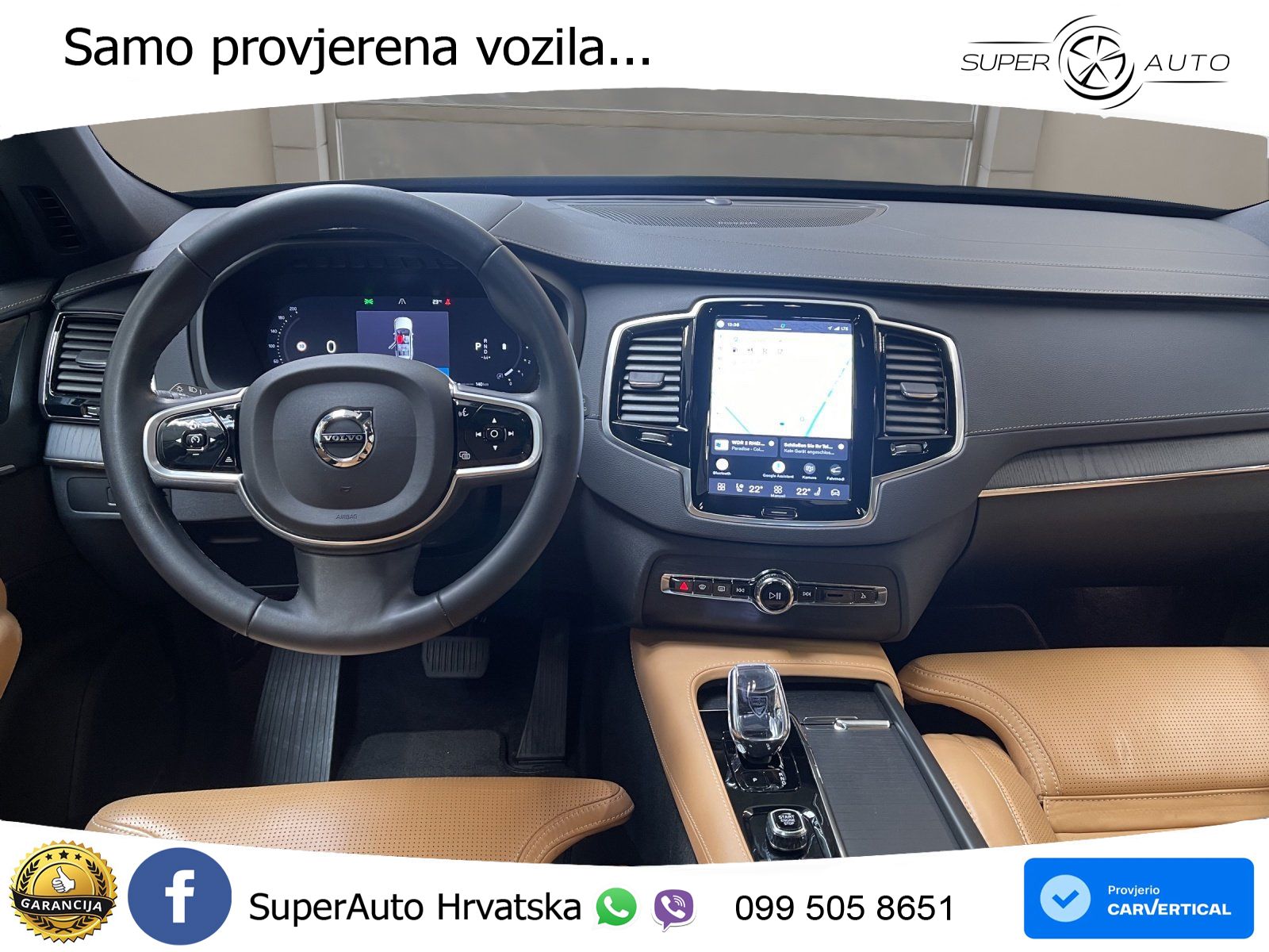Volvo XC90 2.0 B5 Diesel AWD Automatic ZRAČNI+ACC+GR SJED+KAM+PANO