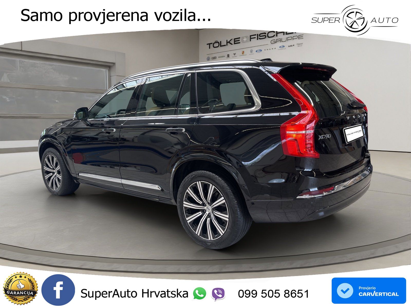 Volvo XC90 2.0 B5 Diesel AWD Automatic ZRAČNI+ACC+GR SJED+KAM+PANO