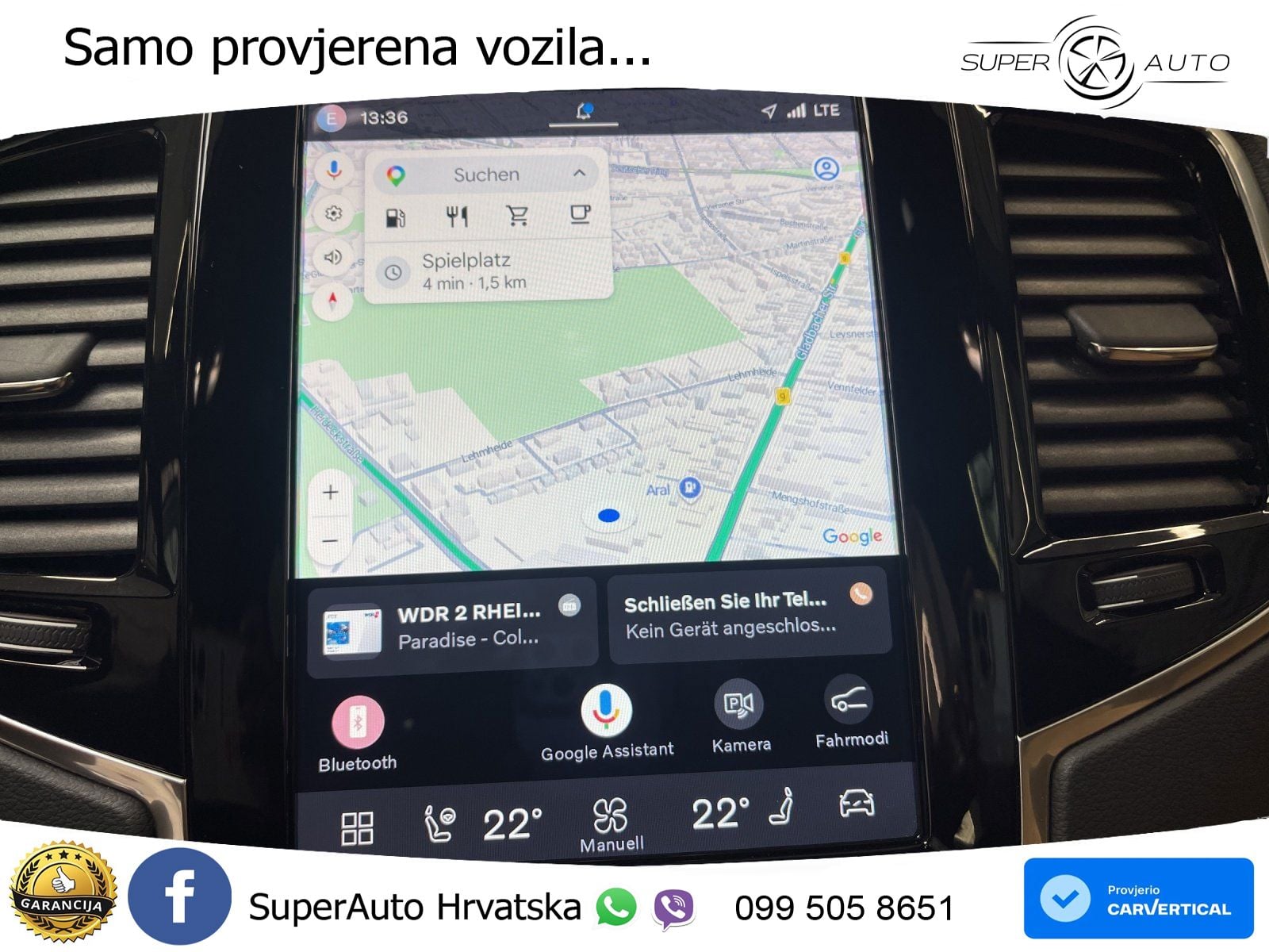 Volvo XC90 2.0 B5 Diesel AWD Automatic ZRAČNI+ACC+GR SJED+KAM+PANO