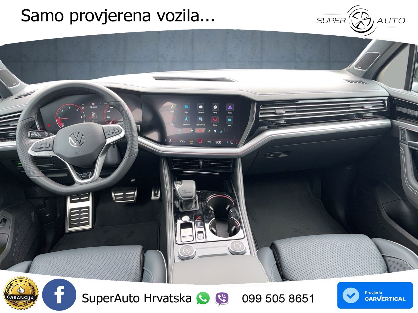Volkswagen Touareg 3.0 V6 TDI (286 KS) 4MOTION Tiptronic ZRAČNI+ACC+GR SJED+KAM+PANO