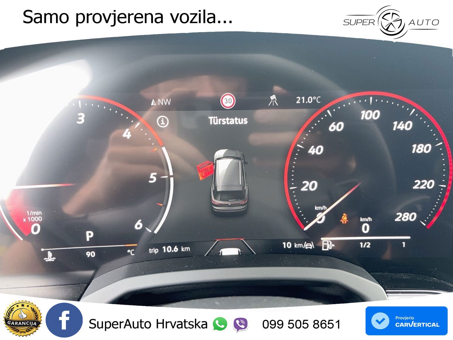 Volkswagen Touareg 3.0 V6 TDI (286 KS) 4MOTION Tiptronic ZRAČNI+ACC+GR SJED+KAM+PANO
