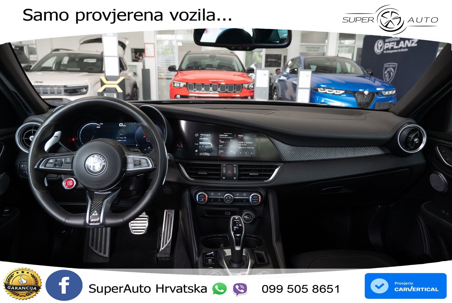 Alfa Romeo Giulia Quadrifoglio 2.9 V6 Bi-Turbo (520 KS) Automatic LED+GR SJED+ACC