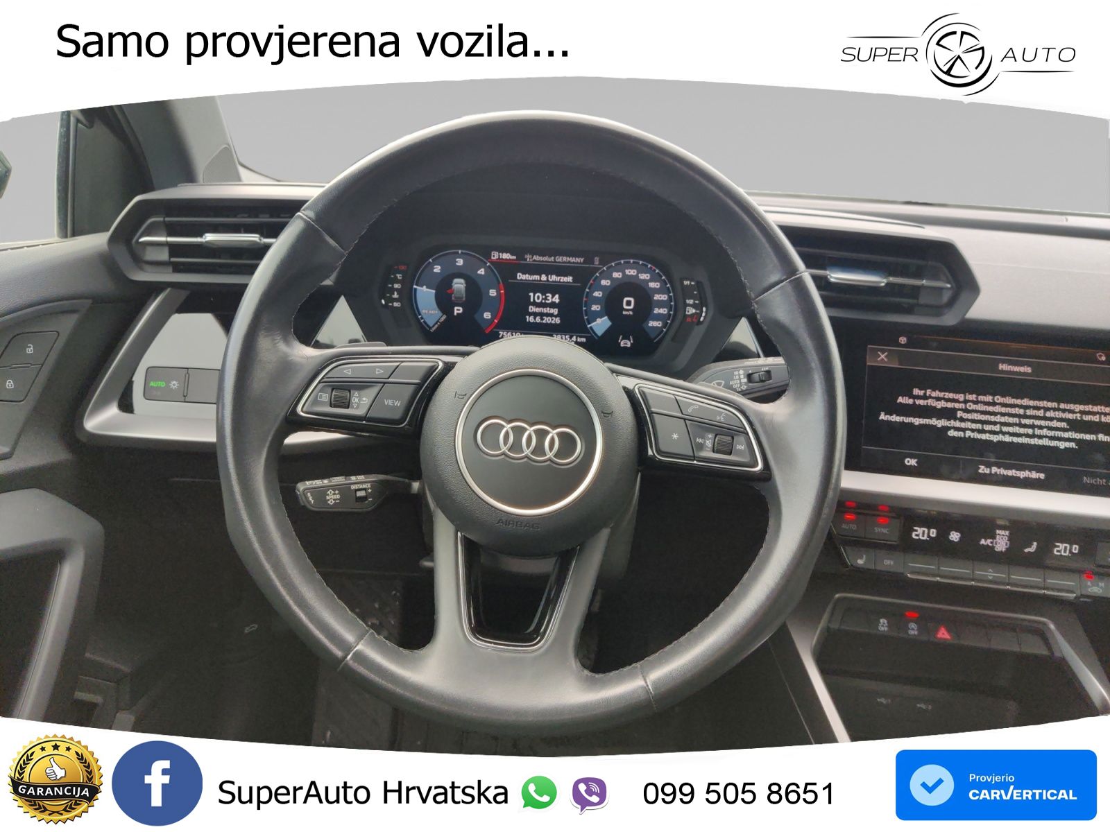 Audi A3 35 TDI (150 KS) S tronic LED+GR SJED+ACC